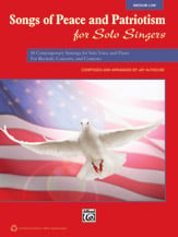 Songs of Peace and Patriotism for Solo Singers Vocal Solo & Collections sheet music cover